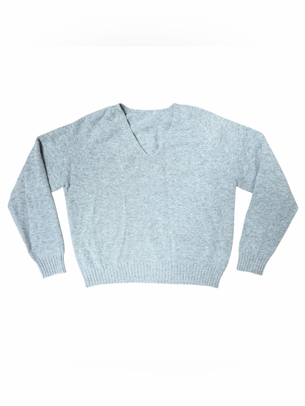 Light Grey Small V-Neck Sweater
